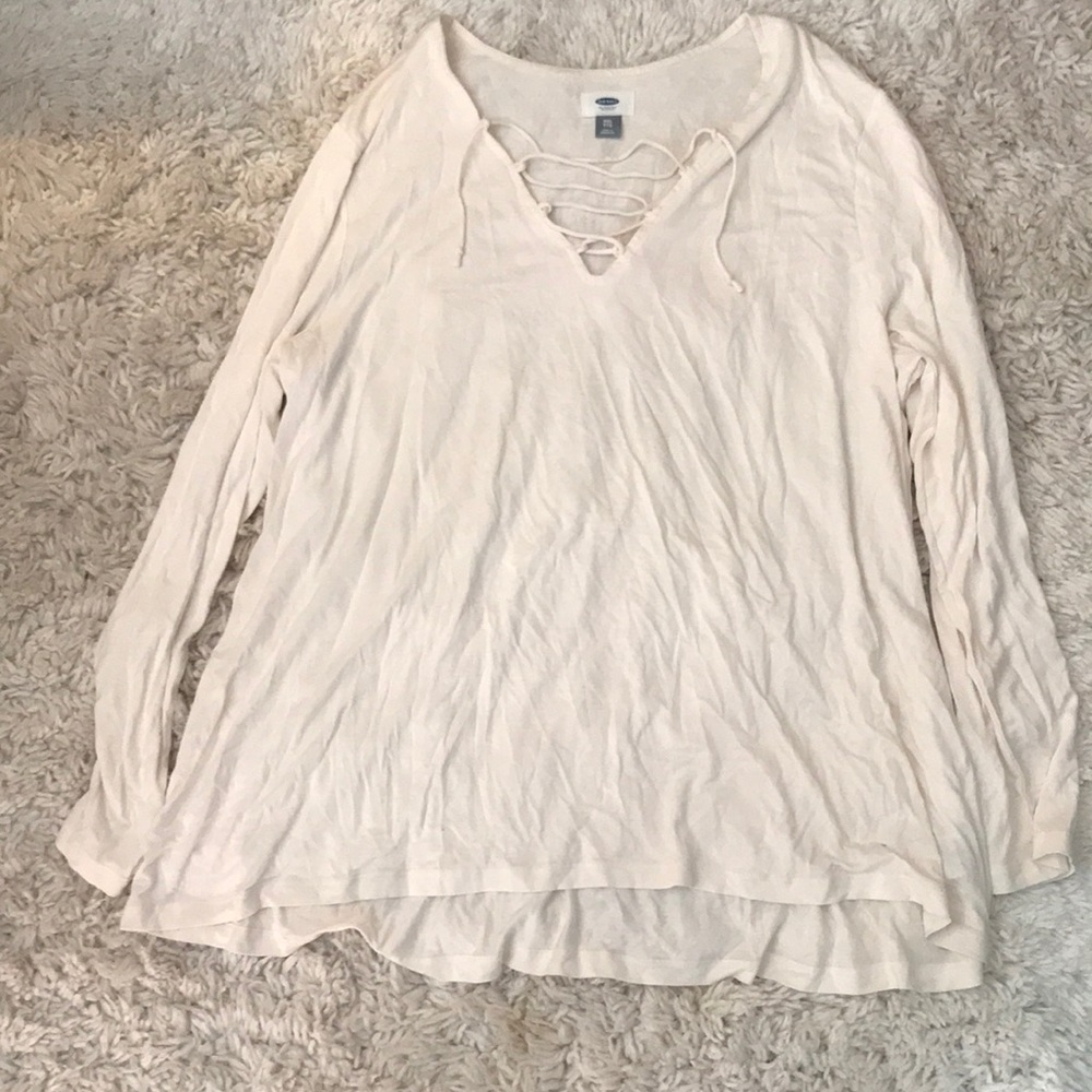 Old Navy lace up blouse